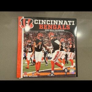 Cincinnati Bengals 2026  Wall Calendar - Black and Orange